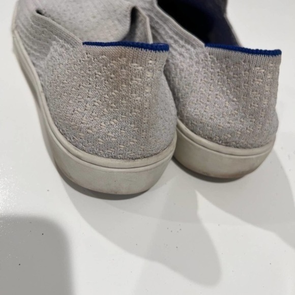 ROTHY'S the slip on sneakers Salt Honeycomb light gray RETIRED womens 9 - Picture 4 of 9
